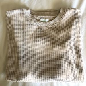 NWT Aerie Waffle Fleece Oversized Sweatshirt